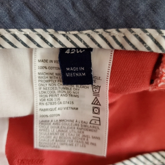 Nautica Men's Sailor Red Flat Front Classic Fit Deck Shorts 42W NWT - Picture 5 of 9